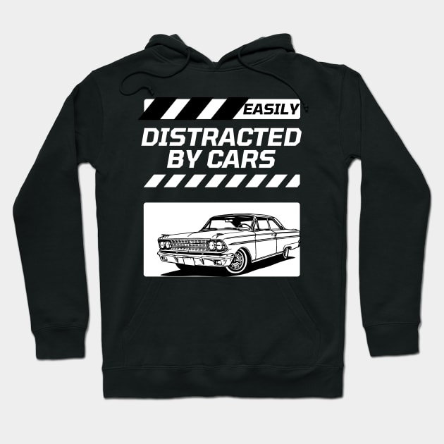 Easily Distracted By Cars Hoodie by Clouth Clothing 